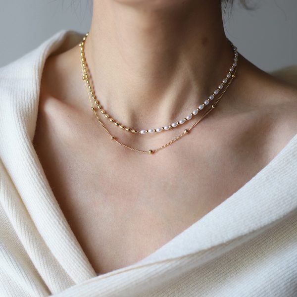 Golden Muse Double Layer Necklace - Image 2