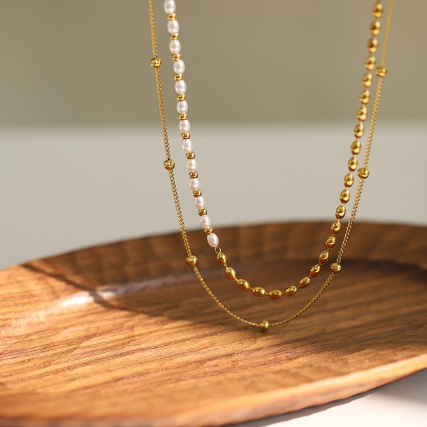 Golden Muse Double Layer Necklace - Image 3