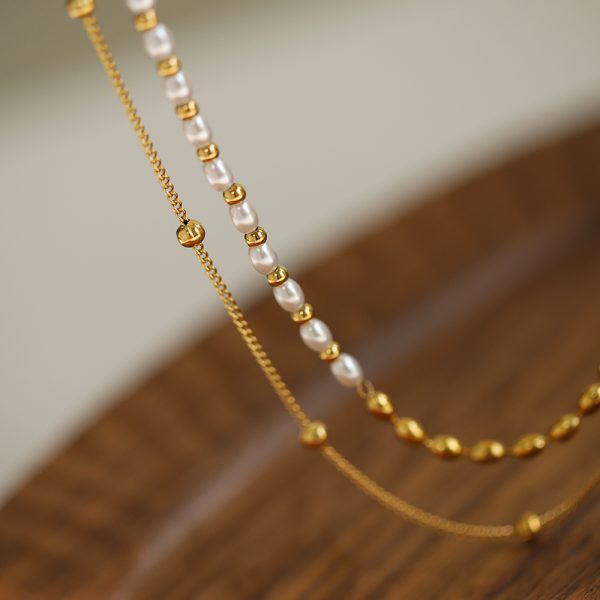 Golden Muse Double Layer Necklace - Image 4