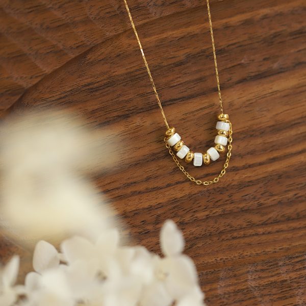 Golden Shoreline Shell Necklace - Image 3