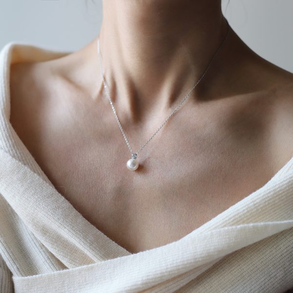 Perfume Pearl Charm Necklace - Image 2